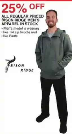 Dunham's Sports Bison Ridge Men's Apparel offer