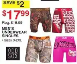 Dunham's Sports Odd Sox Men's Underwear Singles offer