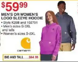 Dunham's Sports Carhartt logo sleeve hoodie offer