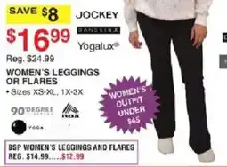 Dunham's Sports Jockey yogalux women's leggings or flares offer