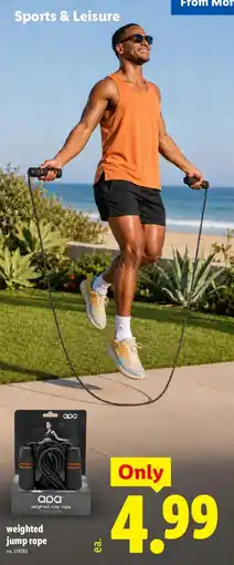 Lidl Apa weighted jump rope offer