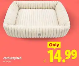 Lidl Corduroy bed offer