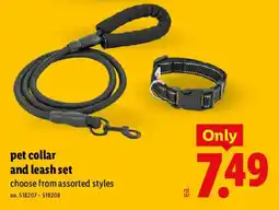 Lidl Pet collar and leash set offer