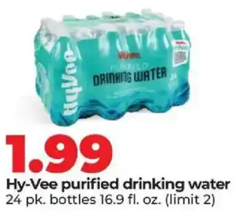 Hy-Vee purified drinking water