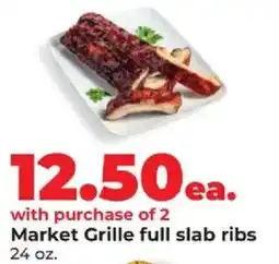 Hy-Vee Market Grille full slab ribs offer