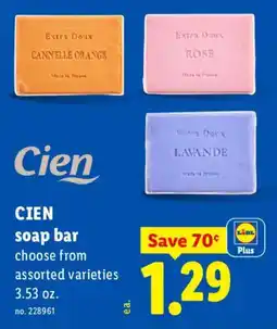 Lidl Cien soap bar offer