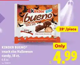 Lidl Kinder bueno snack size halloween candy offer