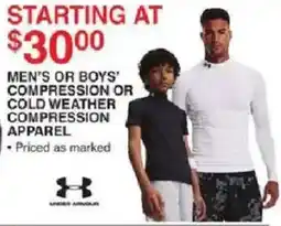 Dunham's Sports Under Armour men's or boys' compression or cold weather compression apparel offer