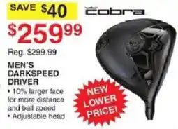Dunham's Sports Cobra men's darkspeed driver offer