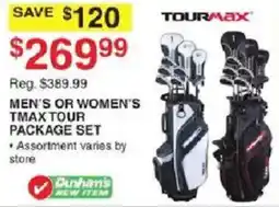 Dunham's Sports Tourmax men's or women's tmax tour package set offer