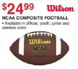 Dunham's Sports Wilson ncaa composite football offer