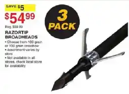 Dunham's Sports Razortip Broadheads offer