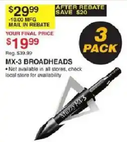 Dunham's Sports mx-3 broadheads offer