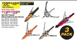 Dunham's Sports Select Rage Broadheads offer