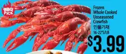 Hmart BBQ PICK Frozen Whole Cooked Unseasoned Crawfish offer