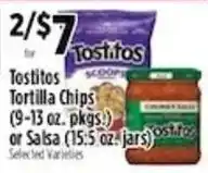 Pioneer Supermarkets Tostitos Tortilla Chips or Salsa offer