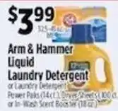 Pioneer Supermarkets Arm & Hammer Liquid Laundry Detergent offer