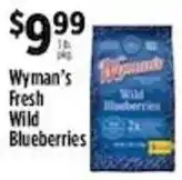 Pioneer Supermarkets Wyman's Fresh Wild Blueberries offer