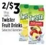 Pioneer Supermarkets Twister Fruit Drinks offer