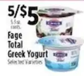 Pioneer Supermarkets Fage Total Greek Yogurt offer