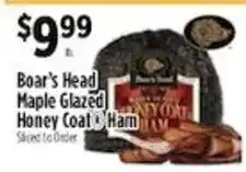 Pioneer Supermarkets Boar's Head Maple Glazed Honey Coat Ham offer