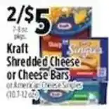 Pioneer Supermarkets Kraft shredded cheese or cheese bars offer