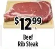 Pioneer Supermarkets Beef Rib Steak offer