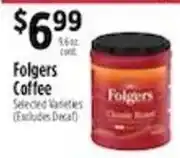 Pioneer Supermarkets Folgers coffee offer