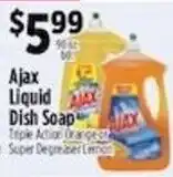 Pioneer Supermarkets Ajax liquid dish soap offer