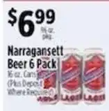 Pioneer Supermarkets Narragansett Beer offer
