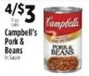 Pioneer Supermarkets Campbell's Pork & Beans offer