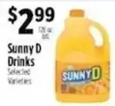 Pioneer Supermarkets Sunny D Drinks offer