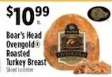 Pioneer Supermarkets Boar's Head Ovengold Roasted Turkey Breast offer