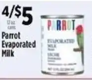 Pioneer Supermarkets Parrot evaporated milk offer