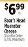 Pioneer Supermarkets Boar's Head Muenster Cheese offer