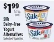 Pioneer Supermarkets Silk Dairy-Free Yogurt Alternatives offer