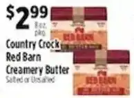 Pioneer Supermarkets Country Crock Red Barn Creamery Butter offer