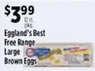 Pioneer Supermarkets Eggland's Best Free Range Large Brown Eggs offer