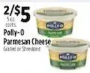 Pioneer Supermarkets Polly-O Parmesan Cheese offer