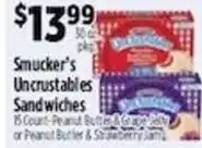 Pioneer Supermarkets Smucker's Uncrustables Sandwiches offer
