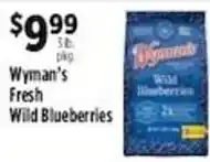 Pioneer Supermarkets Wyman's Fresh Wild Blueberries offer