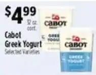Pioneer Supermarkets Cabot Greek Yogurt offer