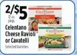 Pioneer Supermarkets Celentano Cheese Ravioli or Cavatelli offer