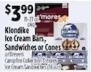 Pioneer Supermarkets Klondike Ice Cream Bars, Sandwiches or Cones offer
