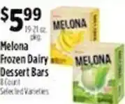 Pioneer Supermarkets Melona Frozen Dairy Dessert Bars offer
