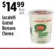 Pioneer Supermarkets Locatelli Grated Romano Cheese offer