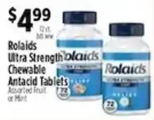 Pioneer Supermarkets Rolaid Ultra Strength Chewable Antacid Tablets offer