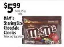Pioneer Supermarkets M&M's Sharing Size Chocolate Candies offer