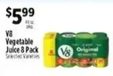 Pioneer Supermarkets V8 Vegetable Juice 8 Pack offer