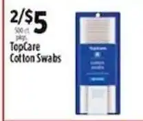 Pioneer Supermarkets TopCare Cotton Swabs offer